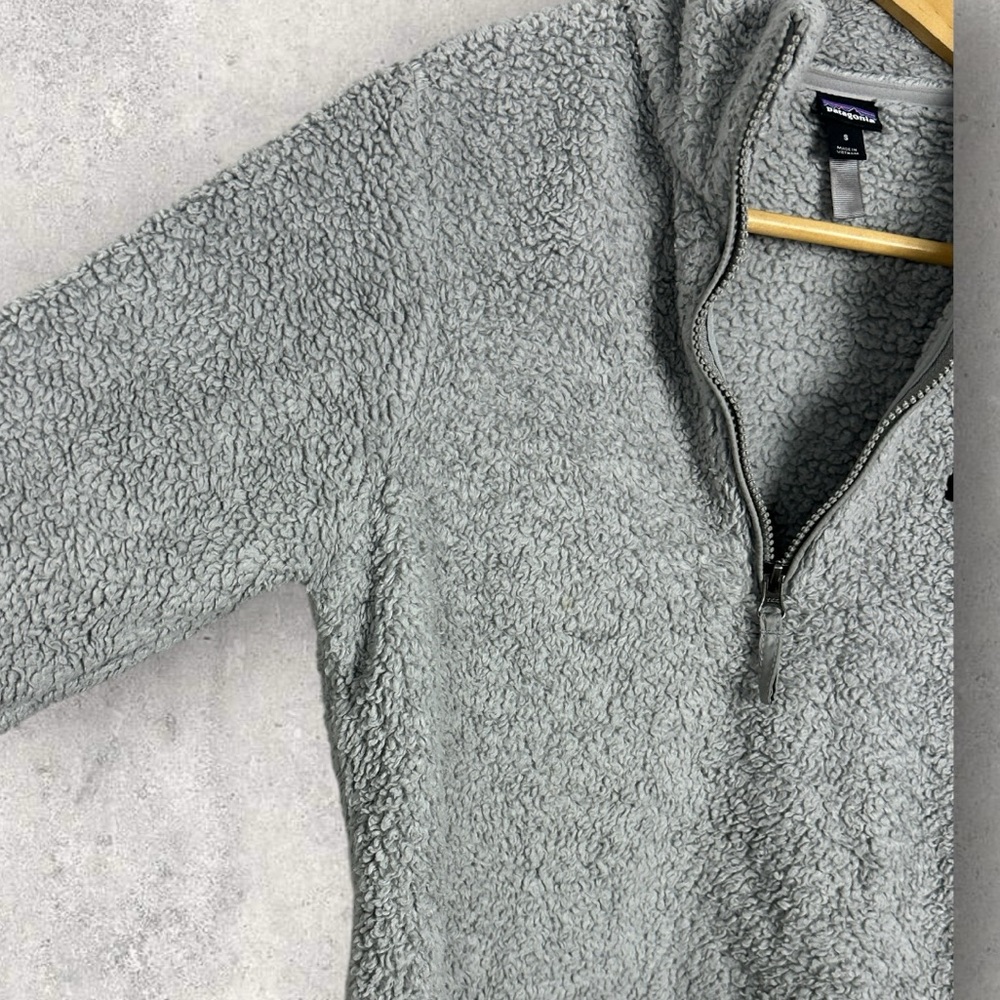 Patagonia Fleece Quarter Zip Pullover Sweater Grey Size Small‎ Hiking Camping S - Picture 8 of 13